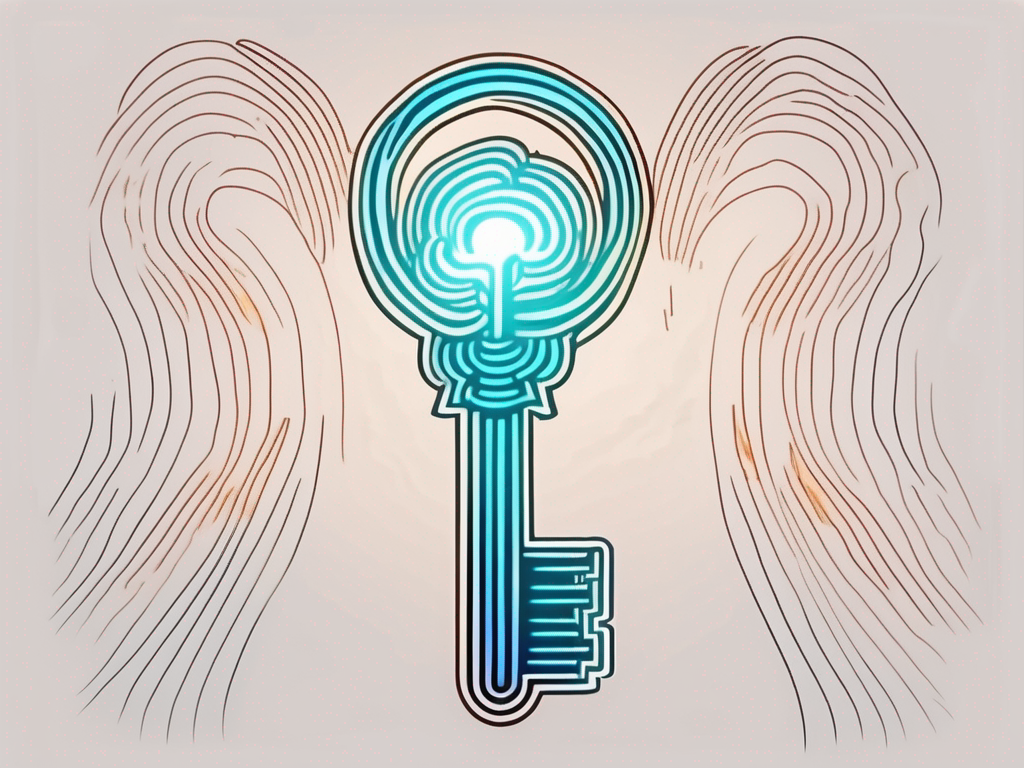 A symbolic key merging with a thermal energy wave